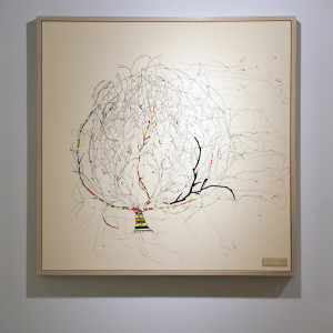 Textile Artist Louise Gardiner, , Free Machine Embroidery, You Blow Me Away, Collect at the Saatchi Gallery, Painting and Applique