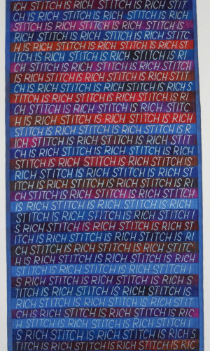 Sara Impey, Quilt, Stich is Rich. Textile Art