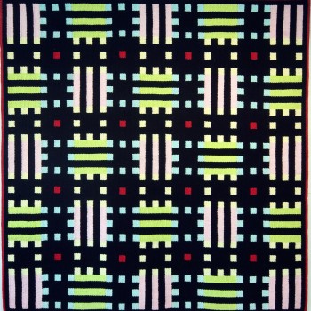 Brita Been, tapestry, MOSAIC PALE 2005   225 x 225 cm