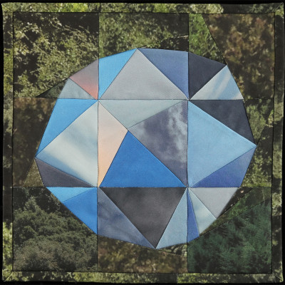 Amber Jean Young, quilt, Sky Orb II