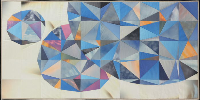 Amber Jean Young, quilt, Sky Orb -- Wild Blue Yonder