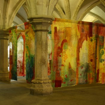 Cas Holmes, 2008, Traces install Rochester Cathedral (2)