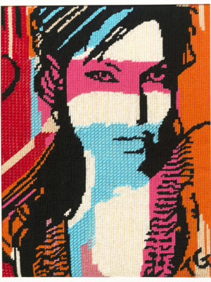 NIKI MCDONALD, tapestry, Translating the Urban Hum, wool, needlepoint tapestry, 95x120cm, 2016