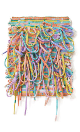 Alicia Scardetta, textiles, Forever-2015-20x18inch-Cotton yarn and rope and Metallic Thread