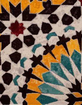 Moroccan tile-Sunrise, Natalie Fisher textile curator