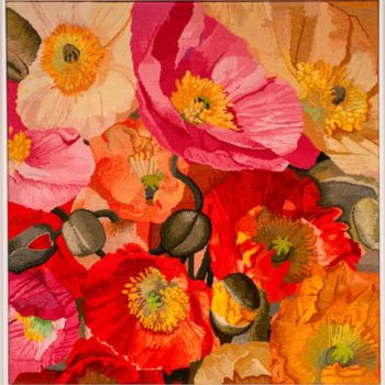 Natalie Fisher, Poppies, textiles