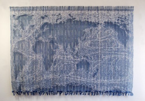 Anne Stabell wales_world_web_2009_130x180cm_transparent_tapestry, _wool_and_nylon