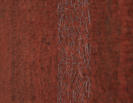 'Red Roack, River & Rain', detail 1, Claire Benn