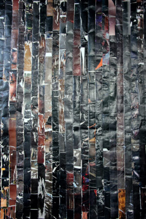 Joan Shulze, quilt, art textiles,  Opus-Black and Brown dd8595