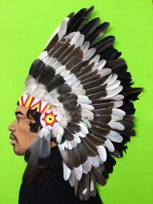 Jane Sanders art Jimi Hendrix