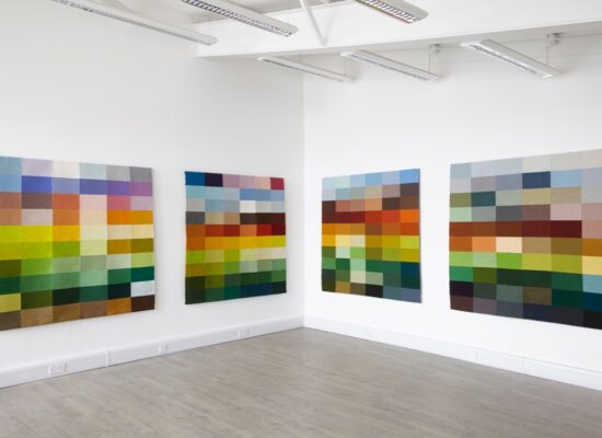 Justine Randall, Tapestry, Wiltshirelandscap-2013-4x170x170cm,wool,cotton