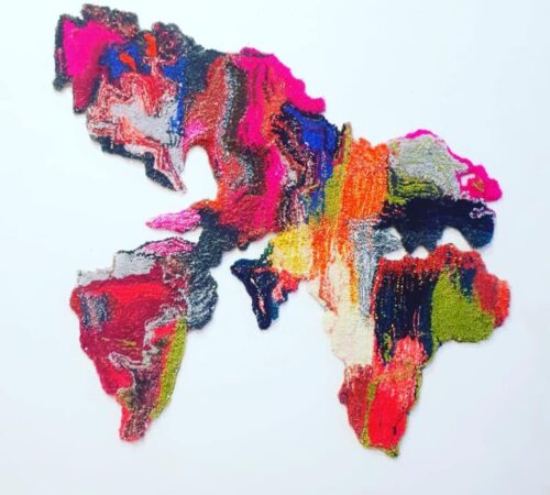 Brankica Zilovic textile artUNCNOWN CONTINENT
