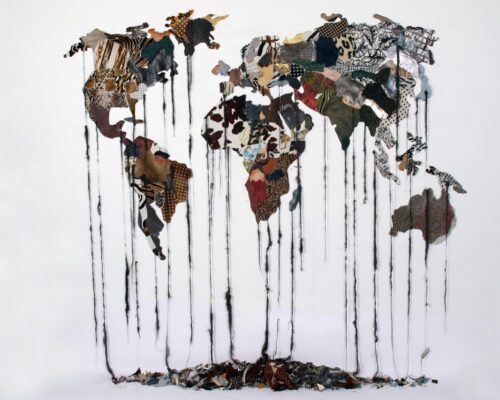 Brankica Zilovic textile art PEEL PLANISPHERE