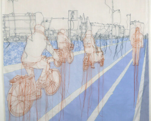 Rosie James, textile artist copenhagen streetlife low res