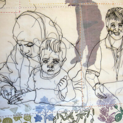 Rosie James, textile artist ordsall detail