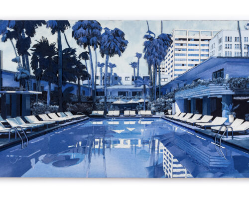 Ian Berry Paradise Lost (Roosevelt Hotel) 244 x 122 cm Denim on Denim