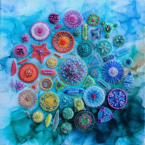 Manoela Mojo and the Muse textile art