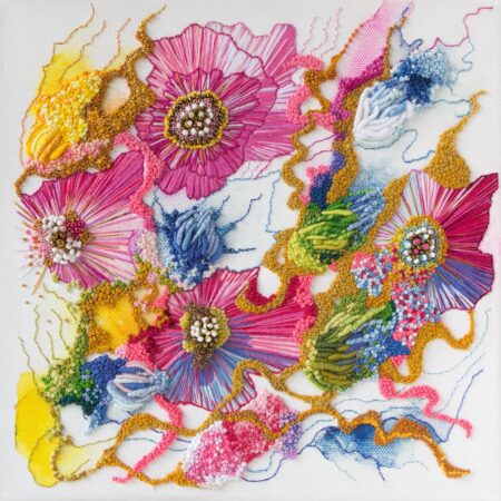 Manoela Mojo and the Muse textile art