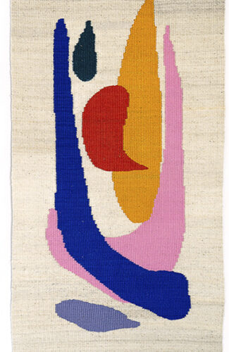 Elements. 2021. 63 x 123 cm. Cotton and handspun wool.