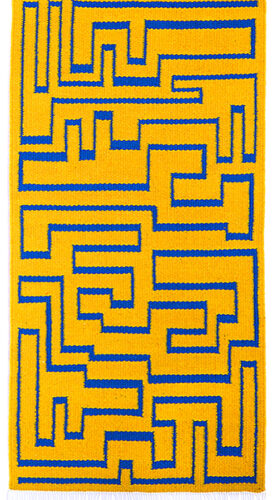 Labyrinth, 2021. 60 x 120 cm. Cotton and wool.
