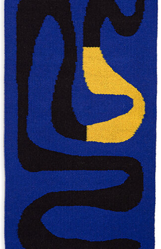 Worm #3, 2021. 60 x 120 cm. Cotton and wool