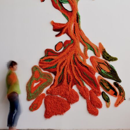 Blood & Burning Hand tufted wool 360x240cm 2020